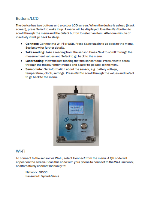 HydroMetrics GW50™ Portable Optical Nitrate Meter for Field Use